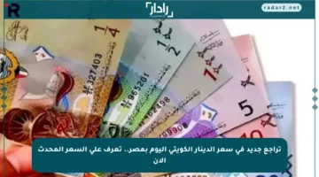 تراجع جديد في سعر الدينار الكويتي اليوم بمصر.. تعرف على السعر المحدث الآن